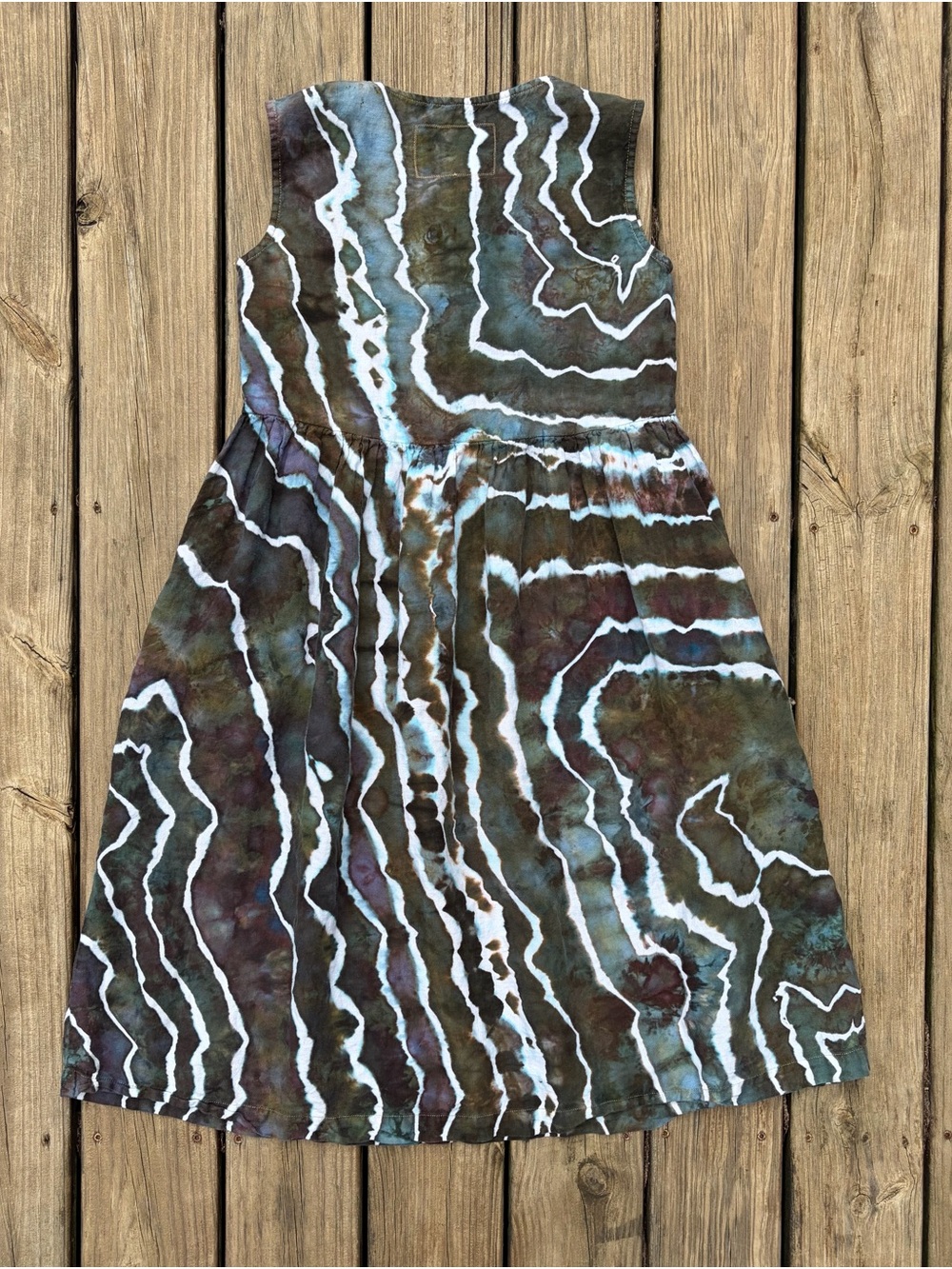 notPERFECTLINEN Ice Dyed Mama Maxi Dress - Picture 5 of 9